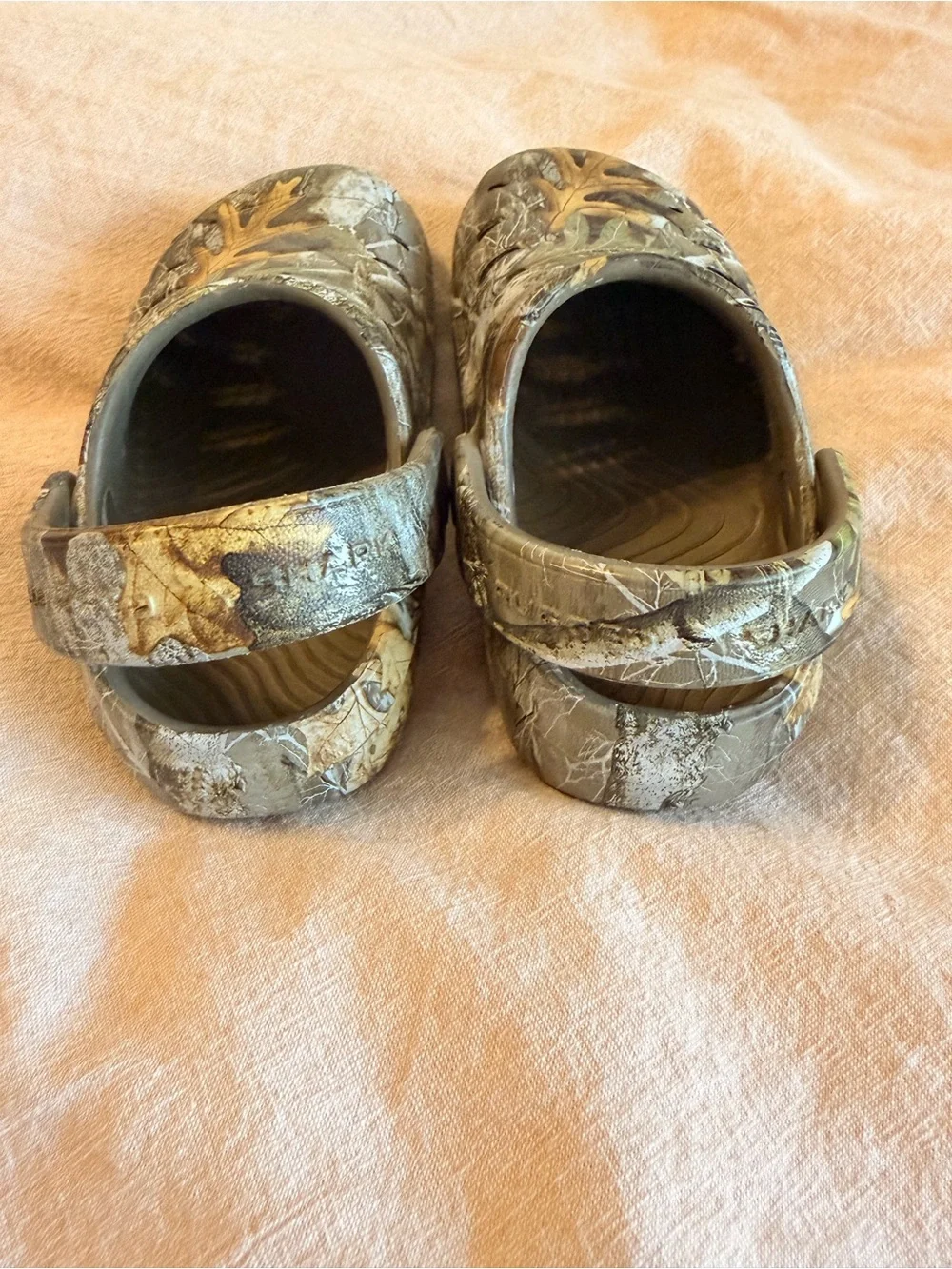Kids Camouflage Leaf Print Slip-On Clog - Green/Brown